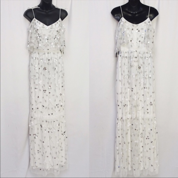 🆕NWT RARE BHLDN Faye Beaded Dress - Picture 8 of 16